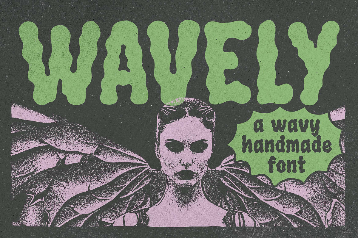 Wavely a Wavy Handmade Font, a Handwritten Font by Honestype (Photo 1 of 9)