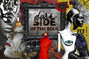 Dark Side Of The Soul. Collage Pack