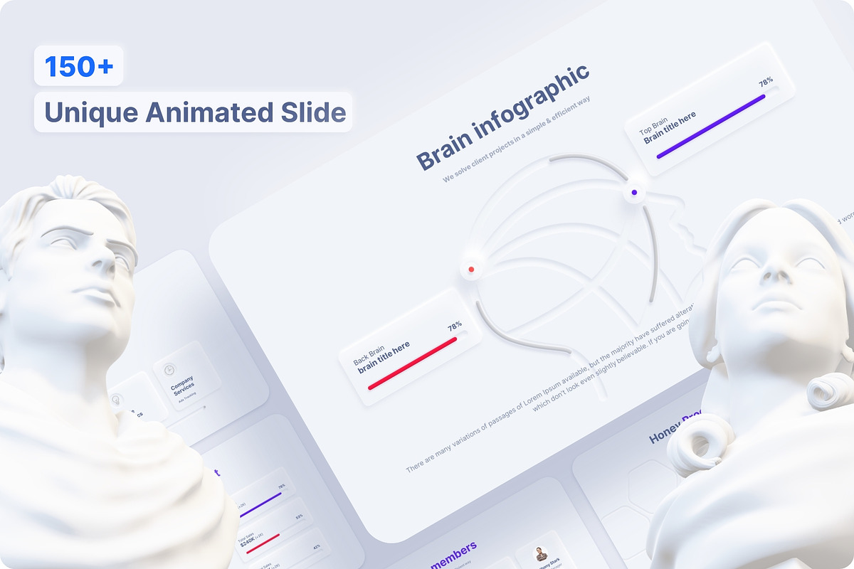 Neumorphic Presentation Template, a Presentation Template by TemplateZuu (Photo 3 of 48)
