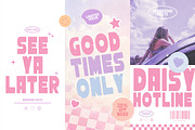 Daisy Hotline - Retro Display Font, a Sans Serif Font by Rillatype (Thumbnail 9 of 11)