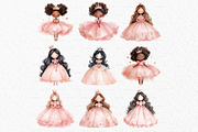 Pink baby princess clipart, a Person Illustration by MyLittleMeow (Thumbnail 5 of 8)