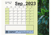 2023 Desk Calendar Layout, a Stationery Template by OneVectorStock (Thumbnail 4 of 15)