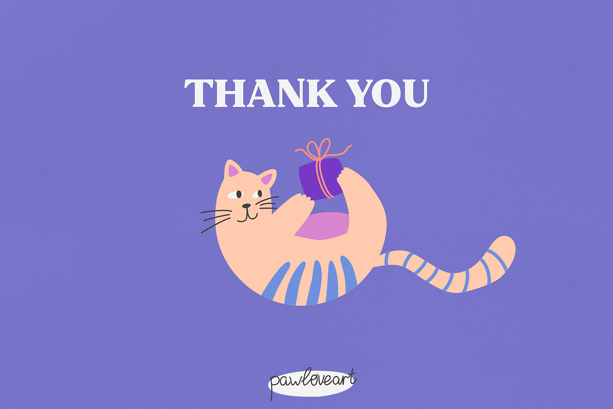 Funny cats – Birthday Clipart, an Object Graphic by PawLoveArt (Photo 14 of 14)