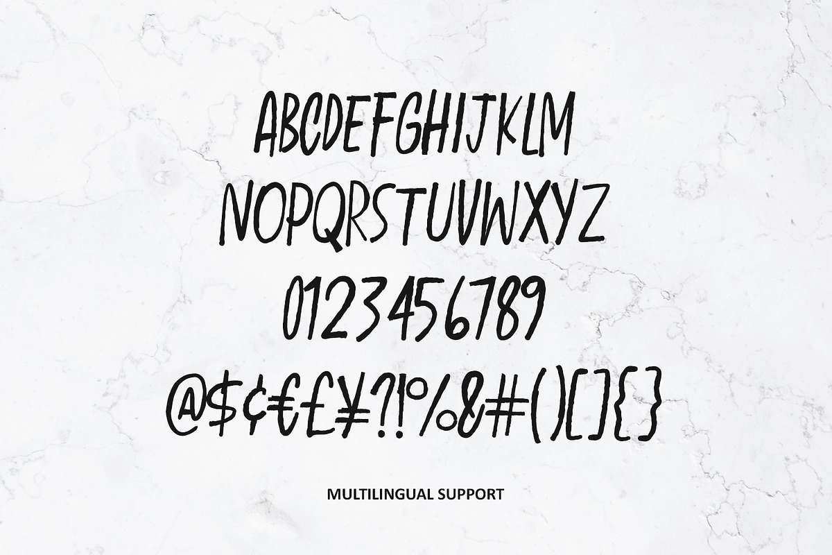 Blabow Nompe Bold Dry Brush Display, a Handwritten Font by Maulana Creative (Photo 6 of 7)