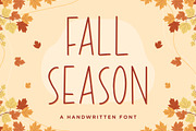 Fall Season - Handwritten Font, a Handwritten Font by Typefactoryco (Thumbnail 1 of 9)