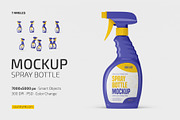 Spray Bottle Mockup Set, a Household Mockup by Country4k (Thumbnail 1 of 4)