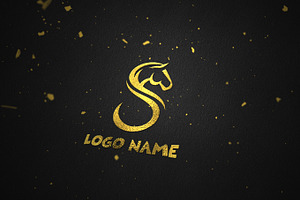 Golden Horse S Logo, a Branding & Logo Template by Master Design