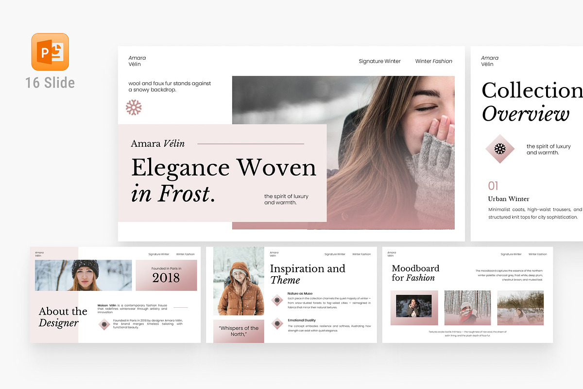 Winter Fashion Powerpoint Template