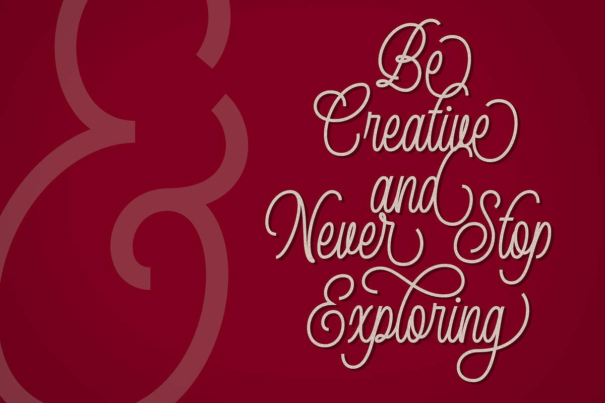 Queenline Script Font preview 5