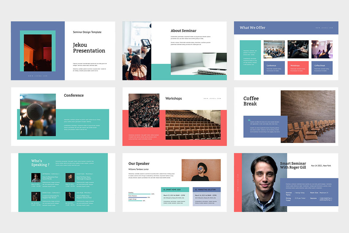 Jekou : Seminar Google Slides, a Presentation Template by Punkl Camp (Photo 2 of 9)