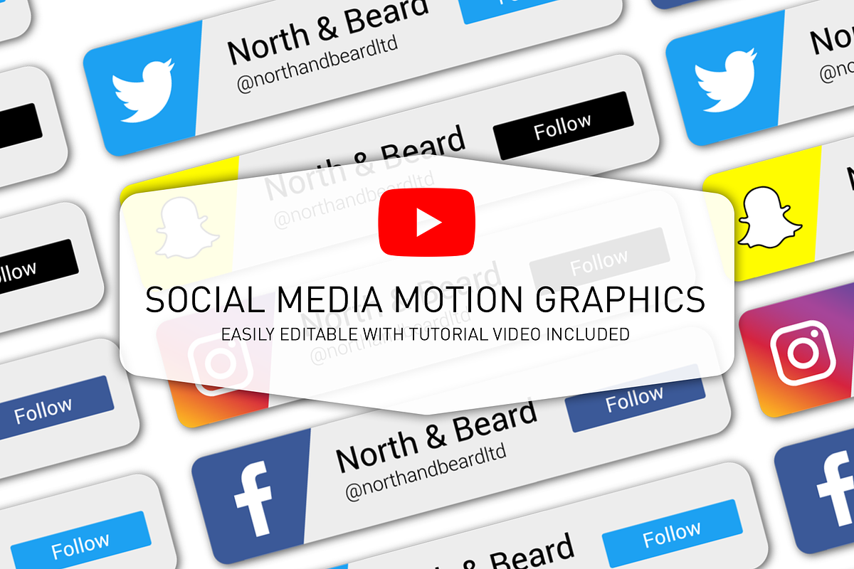 Social Media Motion Graphics, a Social Media Template by North & Beard Ltd (Photo 1 of 3)