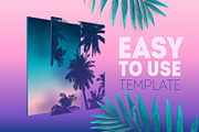 Tropical background template, an Illustration by Re2deer (Thumbnail 5 of 5)