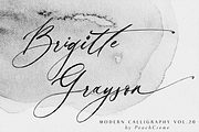 Balzak // Organic Calligraphy, a Script Font by PeachCreme (Thumbnail 6 of 12)