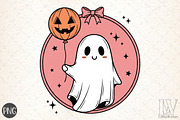 Halloween Ghost Pumpkin Hand-Drawn, an Illustration by Libby Wishes (Thumbnail 1 of 6)