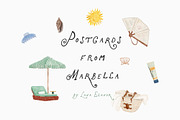 Marbella Summer Whimsical Icons, an Object Graphic by Lana Elanor (Thumbnail 2 of 16)