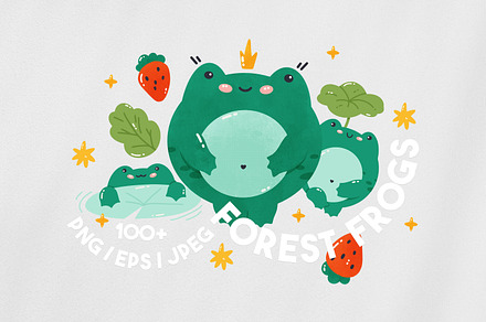 Forest Frog Illustrations & Patterns