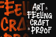 Throwback Glorious - Dry Brush Font, a Font by Arterfak Project (Thumbnail 4 of 13)
