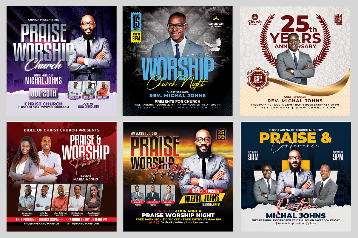 New-200 Church Flyers Bundle, a Flyer Template by AfzaalGraphics (Photo 37 of 41)