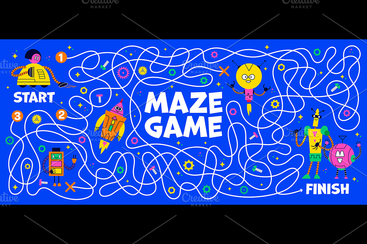 Kids labyrinth maze game, a Technology Illustration by Buch&Bee (Photo 1 of 3)