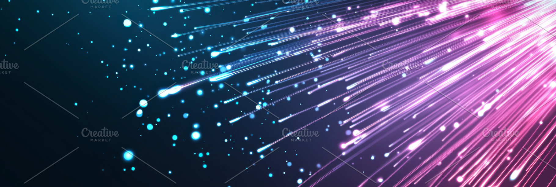 Neon banner with blue and purple lig, a Photo by Dvoevnore photos