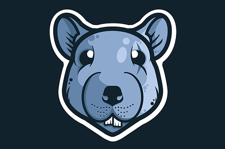 Year of the Rat Mascot Logo Design
