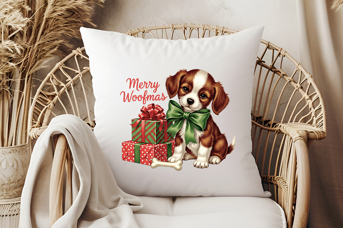 Vintage Christmas PNG, Dog, an Illustration by Libby Wishes (Photo 4 of 6)