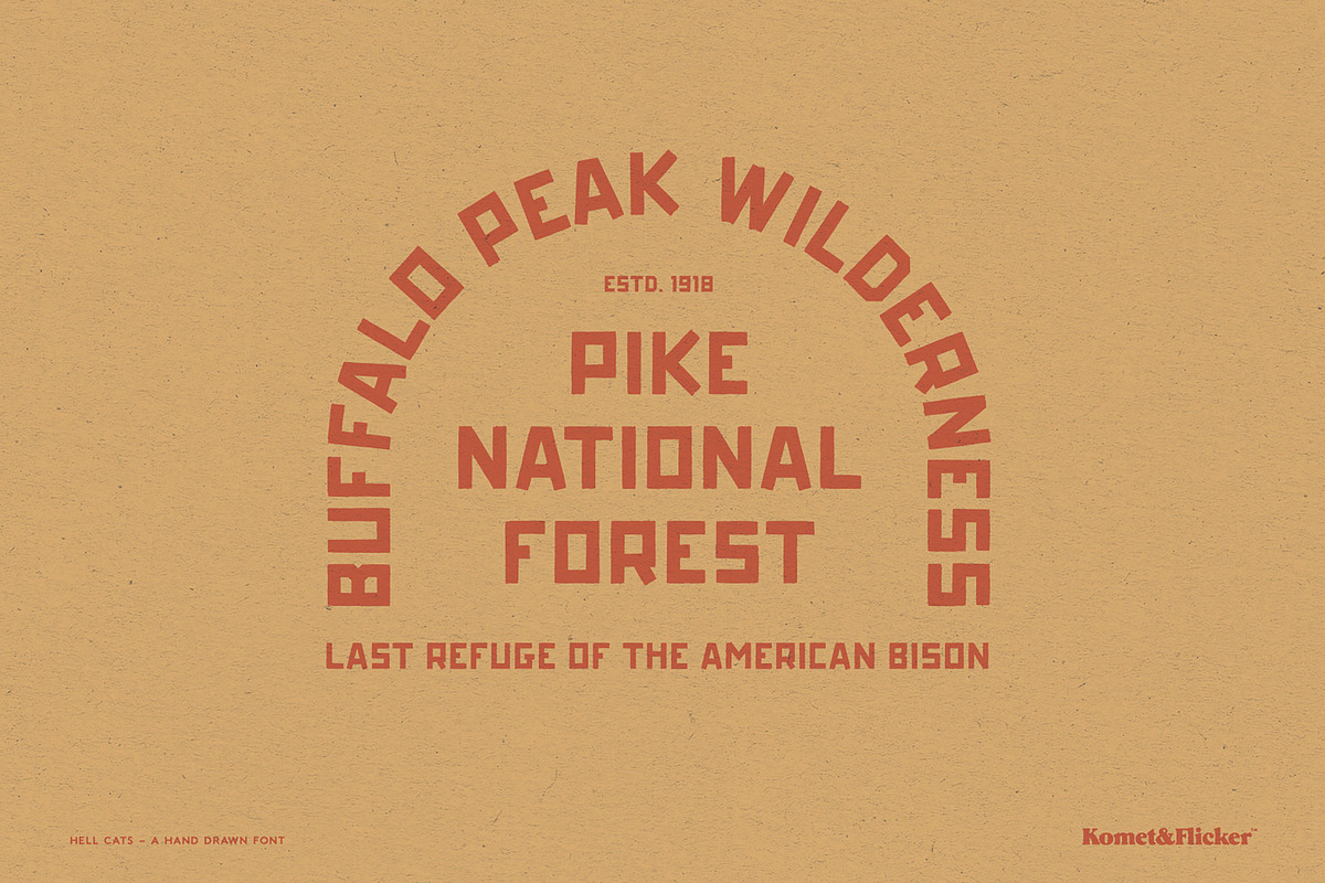 HELL CATS, a Sans Serif Font by Komet & Flicker (Photo 3 of 13)