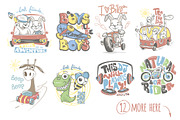 20 Kids T-Shirt Designs, an Illustration by Urbanshop (Thumbnail 1 of 4)