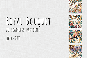 Royal Bouquet - Floral Patterns, a Pattern Graphic by Art Sproot