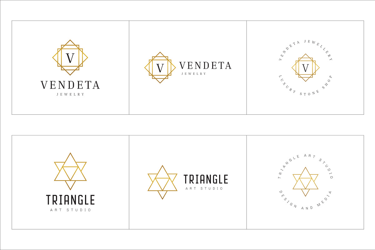 300 Geometric Premade Logo Bundle, a Branding & Logo Template by XpertgraphicD (Photo 53 of 63)