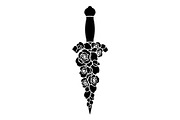 Ornamental Dagger Silhouette Bundle, an Object Illustration by Gaye Art (Thumbnail 27 of 31)