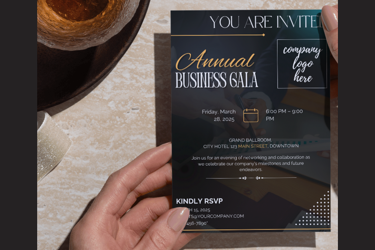 Corporate Event Invitation Template, an Invitation Template by AwaisTheTechie (Photo 3 of 4)