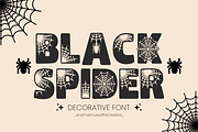 Black Spider - Spider Font Type, a Font by KiddoGlyphs Studio (Thumbnail 1 of 5)