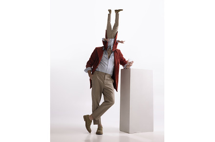 Surreal artwork with portrait of, a Person Photo by Volodymyr Melnyk