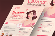 Breast Cancer Day Charity Flyer, a Flyer Template by SquidPixey (Thumbnail 2 of 6)