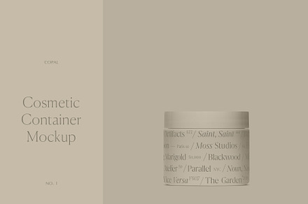 Cosmetic Container Mockup No. 1, a Cups & Container Mockup by Copal