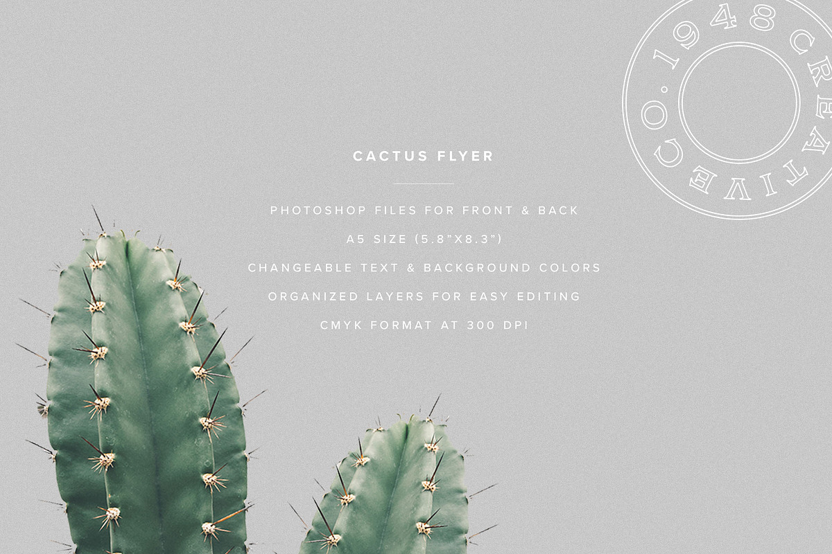 Cactus Flyer, a Flyer Template by 1948 Creative Co. (Photo 5 of 5)
