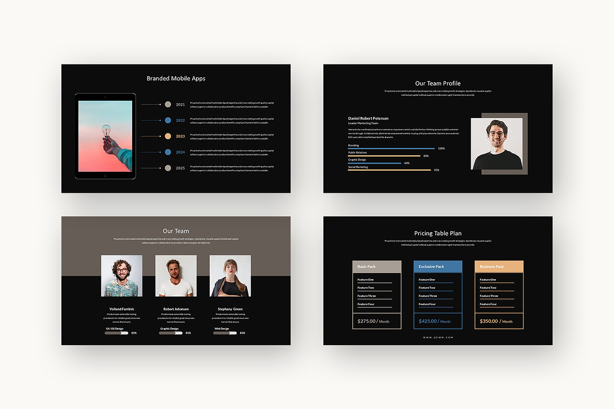 Qewm : Growth Strategy Powerpoint, a Presentation Template by Punkl Camp (Photo 11 of 16)