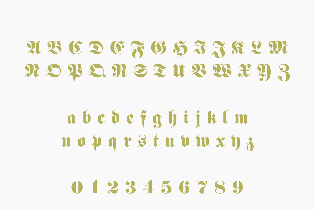 Sampil – A Nostalgic BlackLetter, a Blackletter Font by Creative Foundry (Photo 6 of 8)