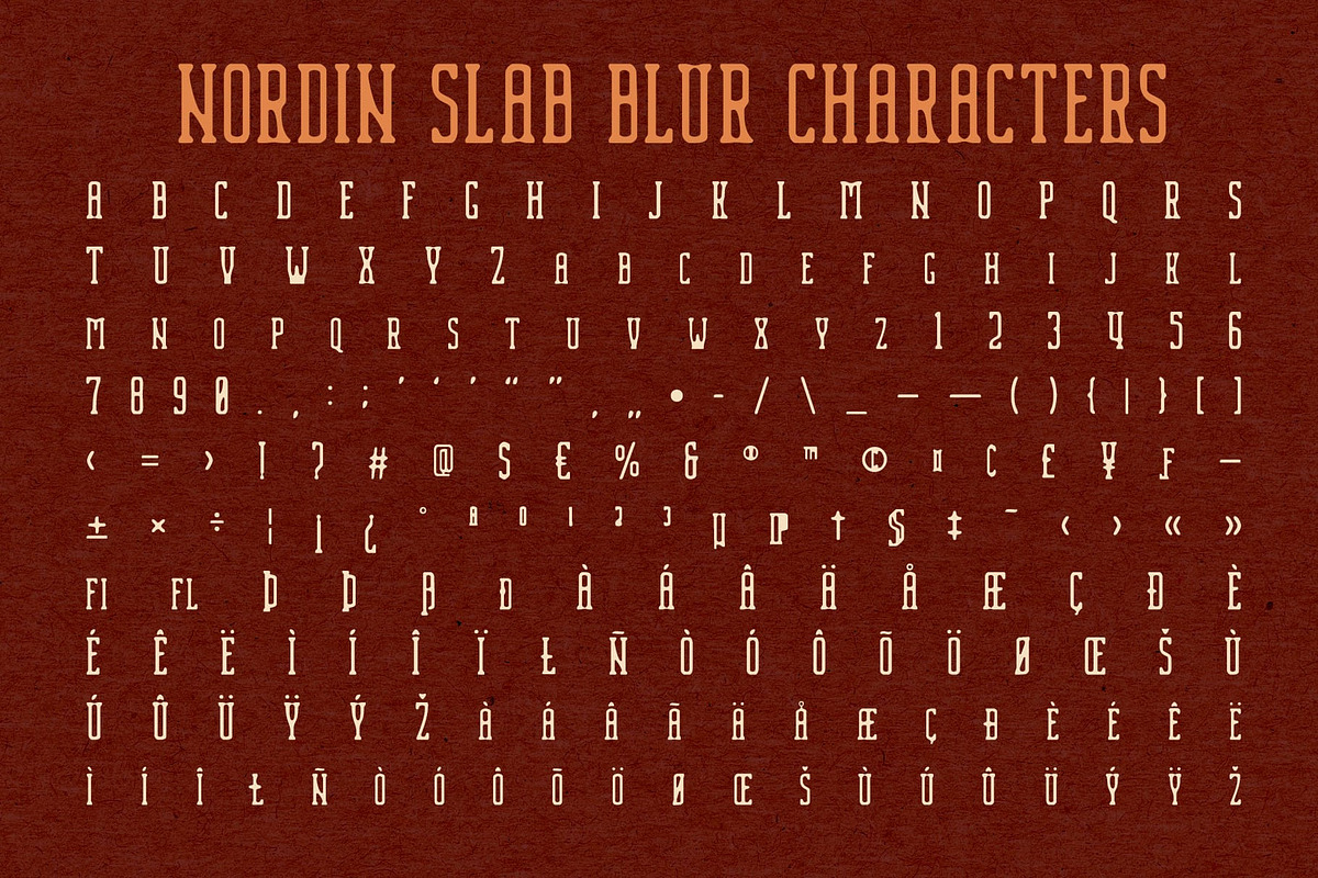 Nordin Slab Blur, a Slab Serif Font by Craft Supply Co. (Photo 8 of 8)