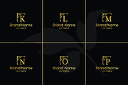 26 A-Z Luxury Monograms Set, a Branding & Logo Template by Walldecorated (Thumbnail 3 of 5)