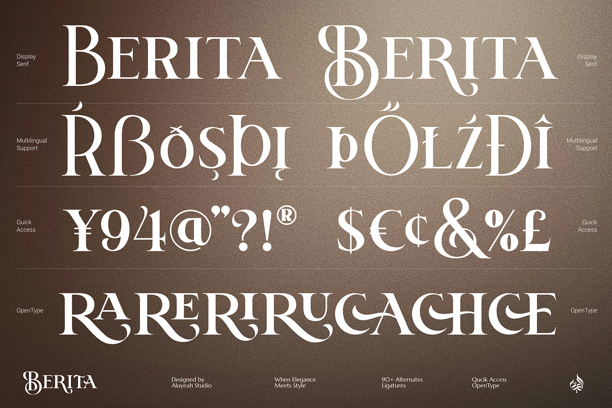 Berita, a Serif Font by Aluyeah Studio (Photo 13 of 15)