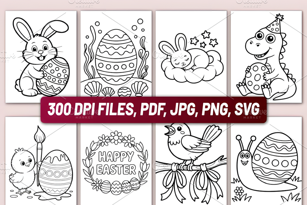 EASTER COLORING BOOK for KIDS, a Seasonal Illustration by Ink Gallery (Photo 5 of 5)