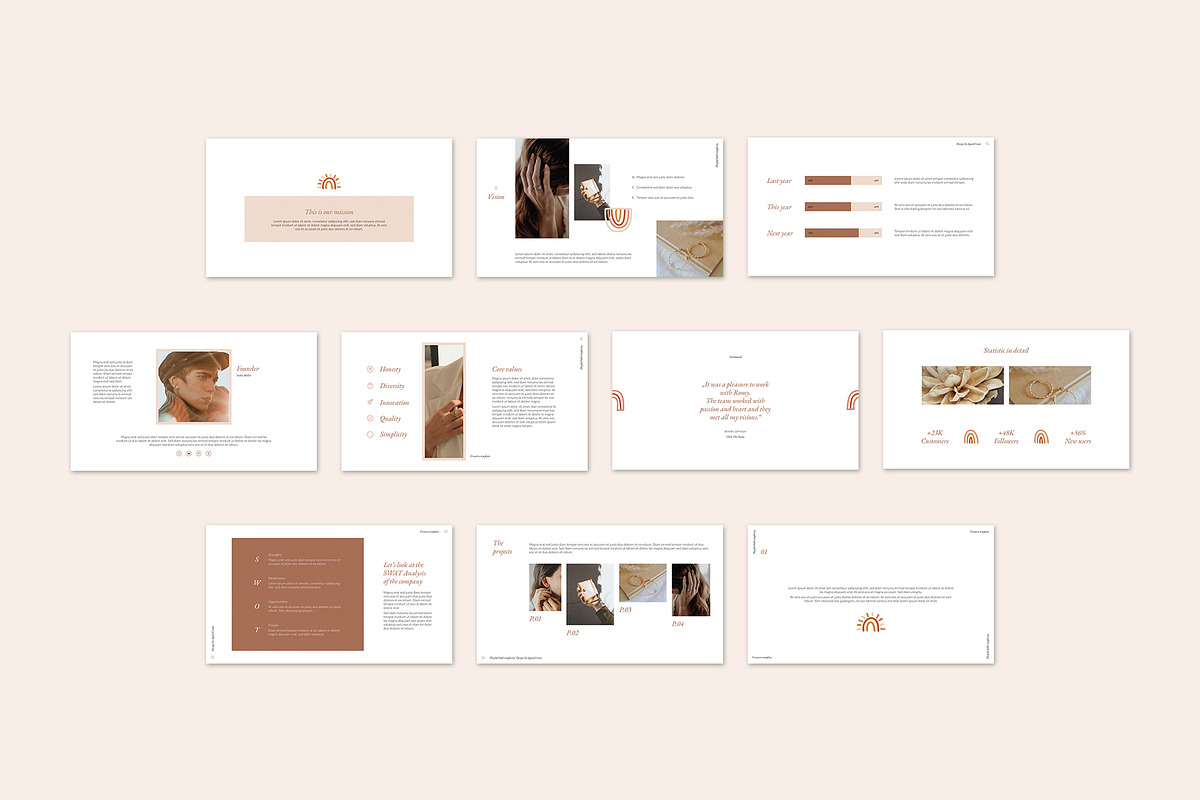 ROMY Keynote Template, a Presentation Template by AgataCreate (Photo 5 of 12)