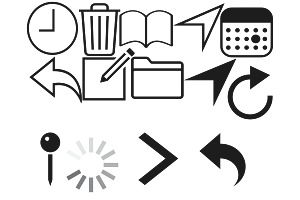 Digital Planner Guide Icons Set