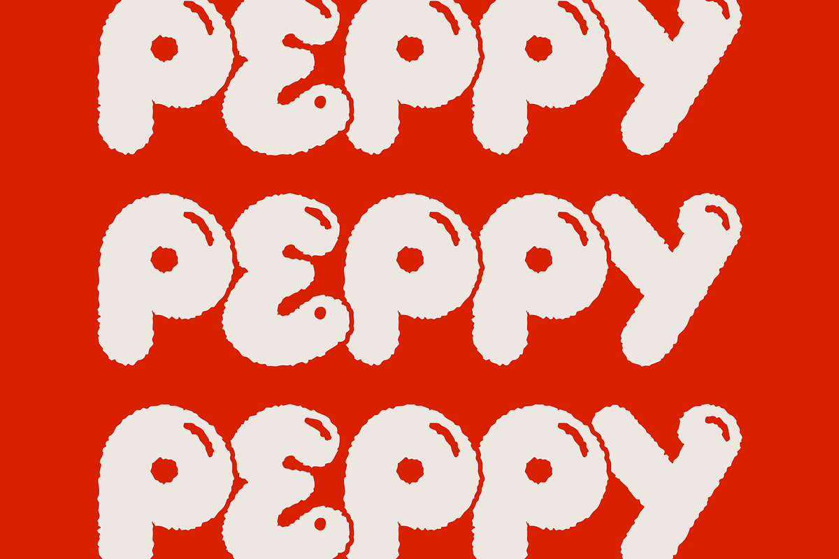 PEPPY — hand-drawn bouncy font, a Handwritten Font by Studio Noppo (Photo 7 of 7)