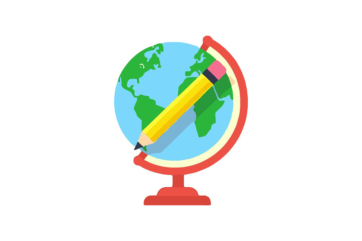 Globe, Books & Clock Clipart, an Object Graphic by Designs_River (Photo 4 of 16)