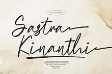 Sastra Kinanthi | Handwritten Script