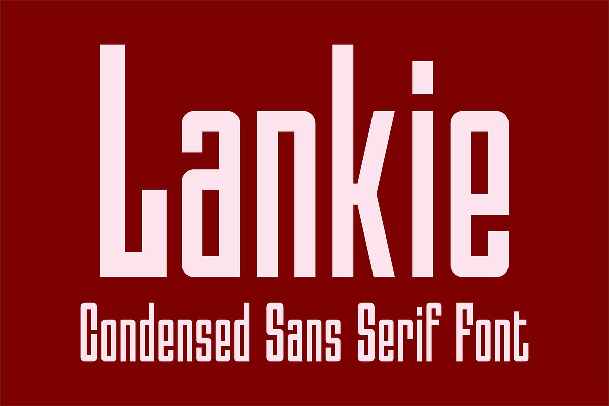 Lankie - Condensed Sans Serif Font, a Font by GG Design (Photo 1 of 10)