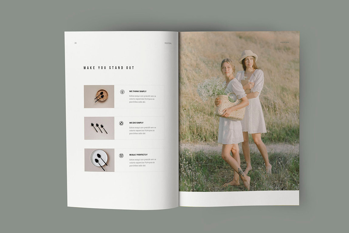 Business Proposal Template, a Brochure Template by HR Studio (Photo 11 of 14)